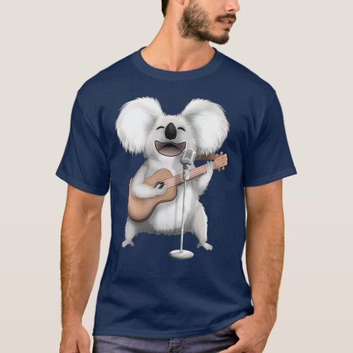 Koala Bear Singing Guitar Player Musician Music T_Shirt