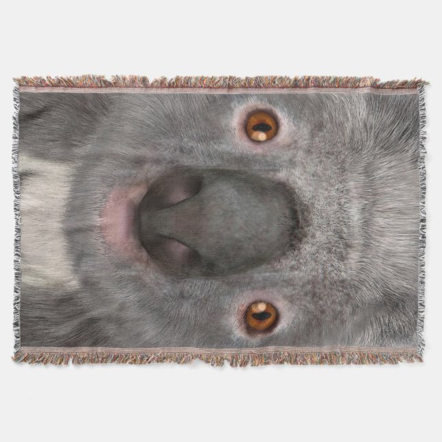 Koala Bear Throw Blanket (Front)