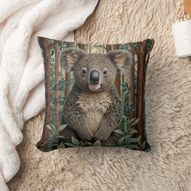 Koala Bear Throw Pillow (Blanket)