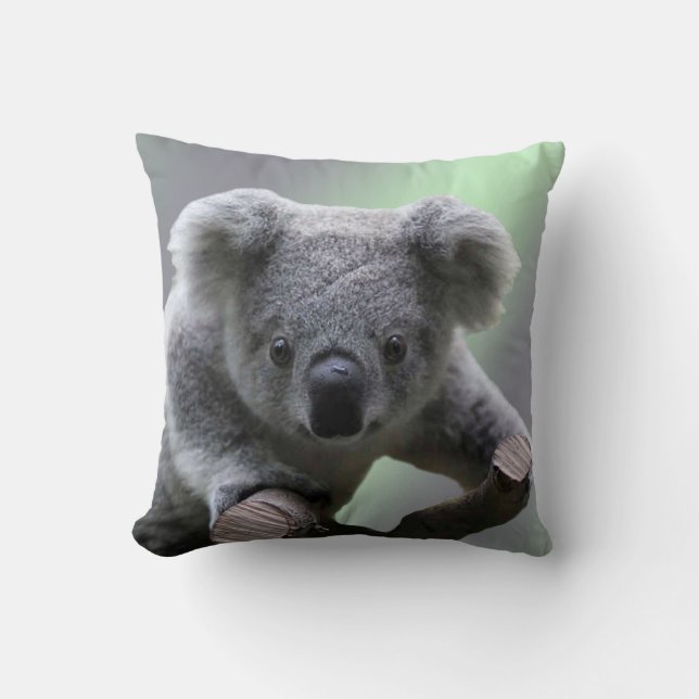 Koala Bear Throw Pillow (Front)
