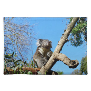 Koala Bear Time To Reflect On Life, Cloth Placemat