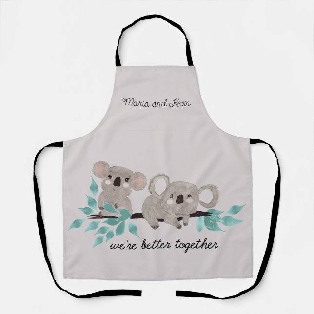 Koala Bear Water Color Apron (Front)