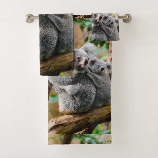 Koala Bears Bathroom Towel Set (Insitu)