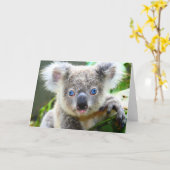Koala Bears Card (Yellow Flower)