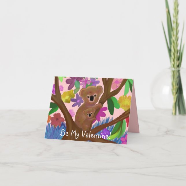 Koala Bears Valentine Card (Front)