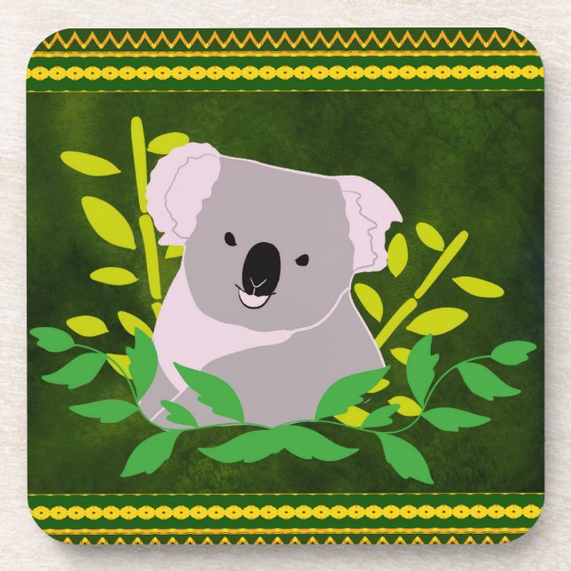 koala beverage coaster (Front)