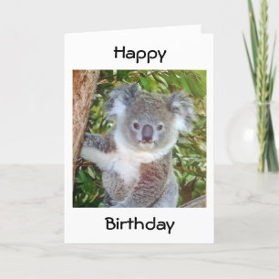 **KOALA** BIRTHDAY GREETINGS" CARD
