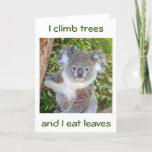 &quot;koala Birthday Greetings&quot; He&#39;ll Eat Cake For You Card at Zazzle