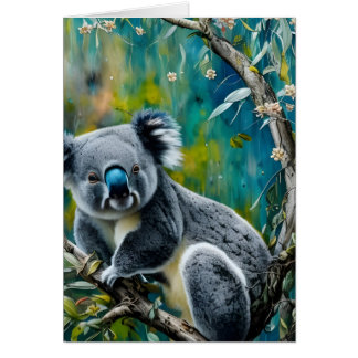 Koala Blank Inside Greeting Card