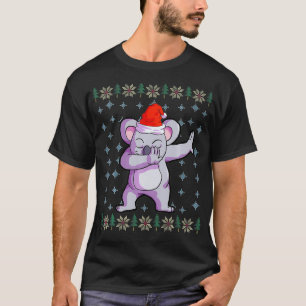 Koala Christmas  Boys Santa Hat Koala Lover Gift  T-Shirt