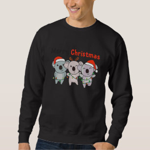 Koala Christmas Christmas Tree Animals Cute Koala Sweatshirt