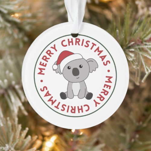 Koala Christmas Snow Winter Animals Koalas Ornamen Ornament