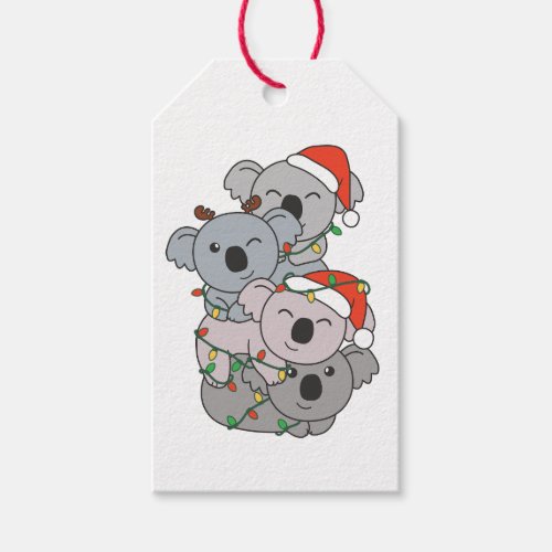 Koala Christmas Tree Christmas Animals Koalas Gift Tags