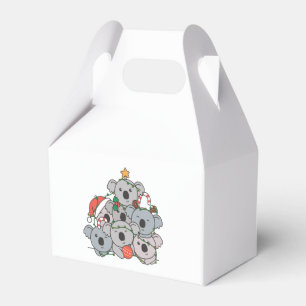 Koala Christmas Tree Funny Animal Christmas Favor Boxes