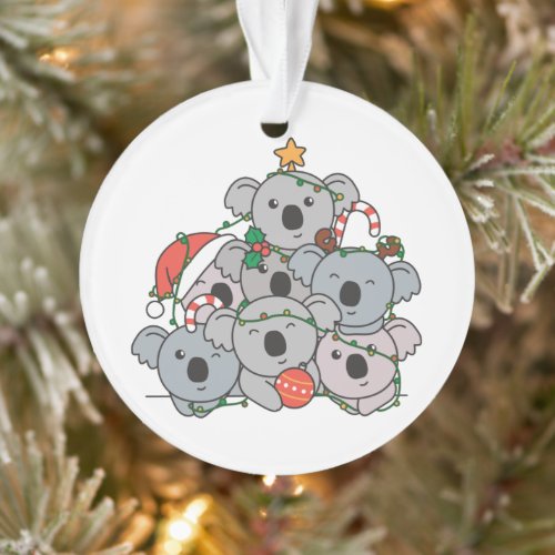 Koala Christmas Tree Funny Animal Christmas Ornament