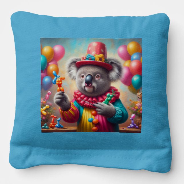 Koala Clown Cornhole Bags (Front)