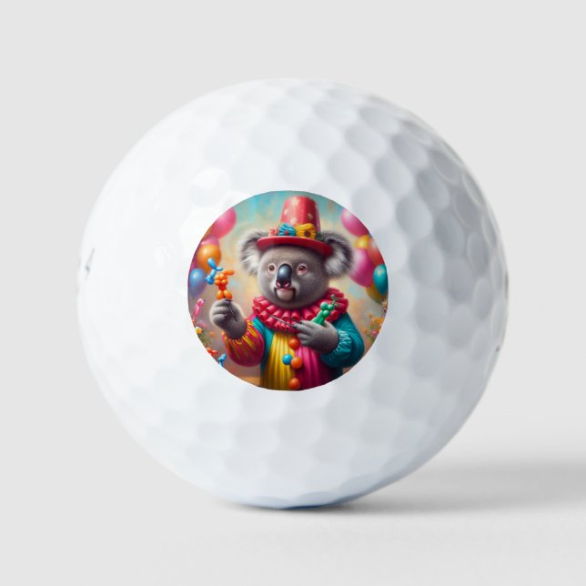 Koala Clown Golf Balls (Front)