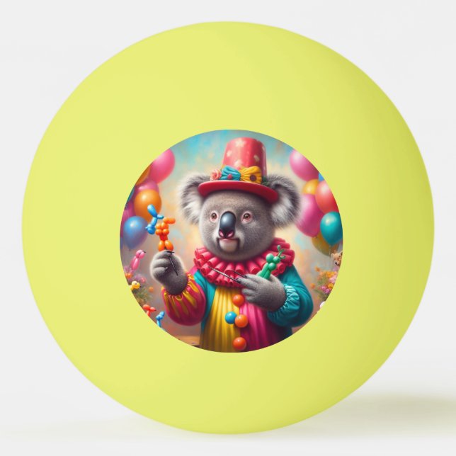 Koala Clown Ping Pong Ball (Front)