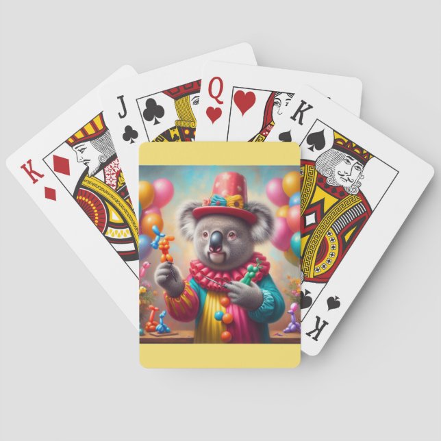 Koala Clown Poker Cards (Back)