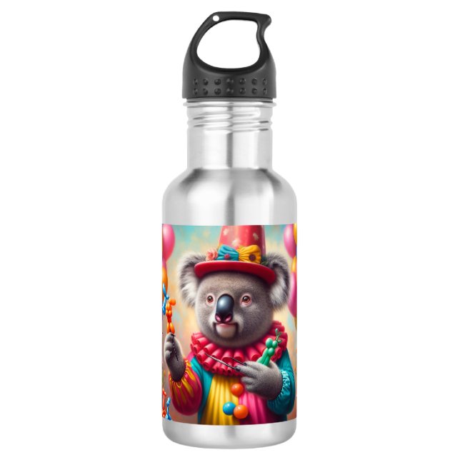 Koala Clown Stainless Steel Water Bottle (Front)