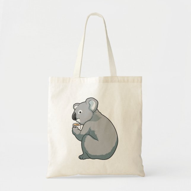 Koala Coffee Cup Tote Bag (Front)