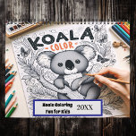 Koala Coloring Fun for Kids 20XX Calendar<br><div class="desc">Let your child’s creativity shine with this exciting koala-themed coloring book 2025/2026 calendar! Designed for kids, this book is filled with adorable koalas in fun and playful scenes. Each page features bold, easy-to-color outlines, perfect for little hands. From koalas climbing trees to lounging with butterflies, every illustration encourages imagination and...</div>