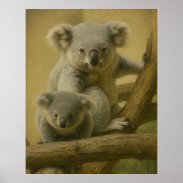 Koala Companions – Tender Wildlife Art Print (Front)