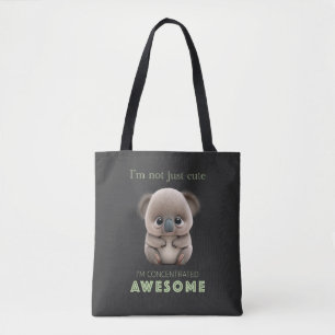 Koala Concentrated Awesome Cute Adorable Funny Tote Bag