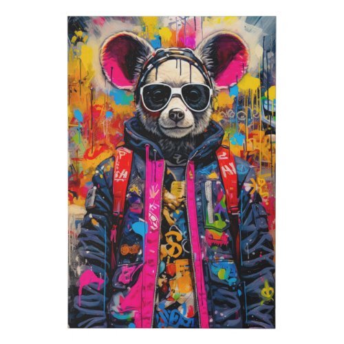 Koala Cool A Graffiti Gala Faux Canvas Print