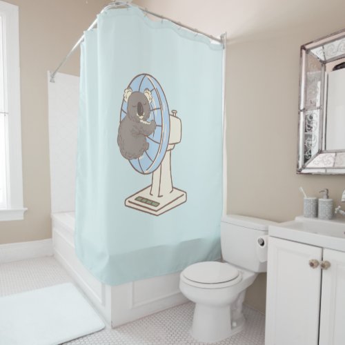 Koala Cooling Down Shower Curtain