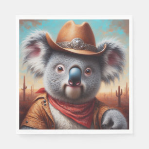 Koala Cowboy Napkins