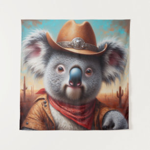 Koala Cowboy Tapestry