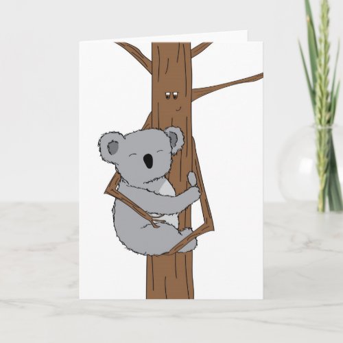 Koala Cuddle Holiday Card