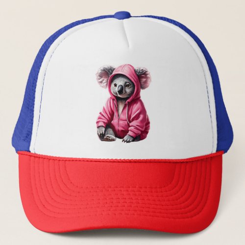 Koala Cuddles Adorable Mother and Baby Trucker Hat