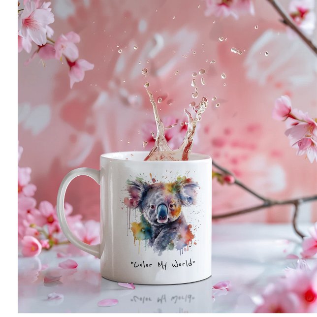 Koala Cuddles in Color, custom Coffee Mug (Creator Uploaded)