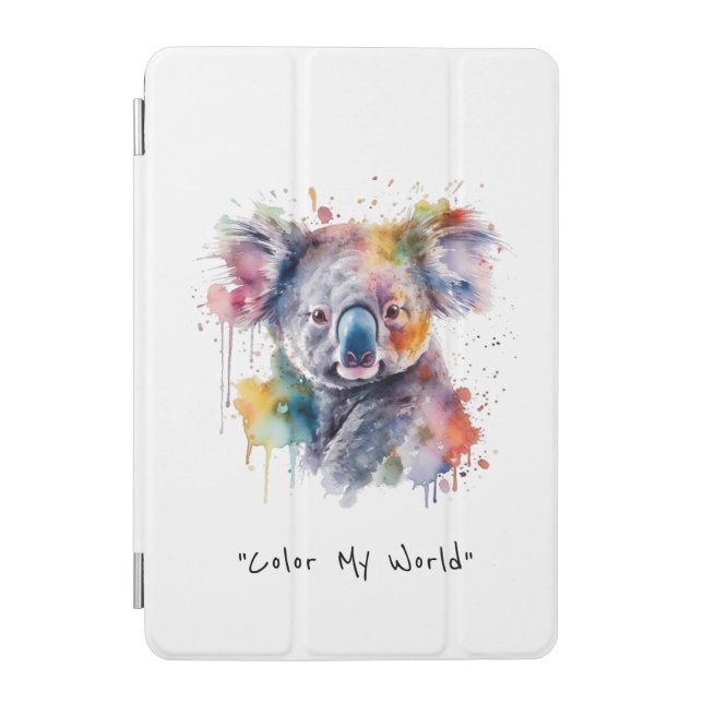 Koala Cuddles in Color, custom iPad Mini Cover (Front)
