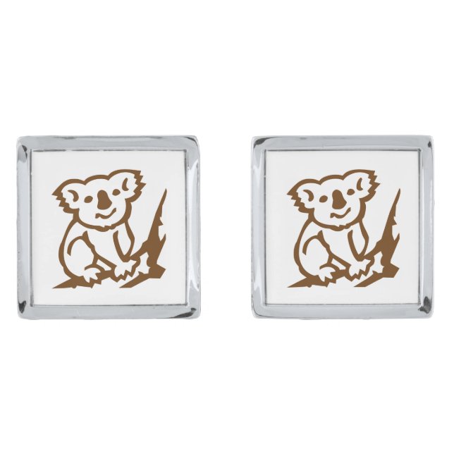 Koala Cufflinks (Front)