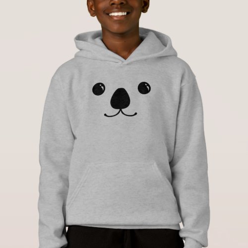 Koala Cute Animal Face Design Hoodie