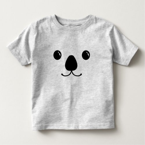 Koala Cute Animal Face Design Toddler T_shirt