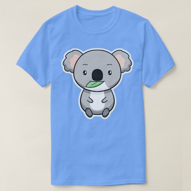 Koala Cute Kawaii Drawing Australia Lover T-Shirt (Design Front)
