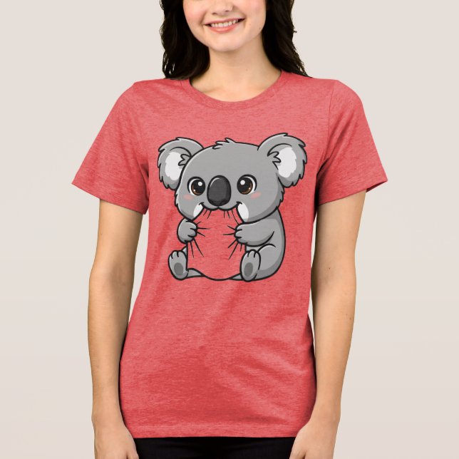 KOALA DESING T-SHIRT FOR WOMEN Tri-Blend SHIRT (Front)