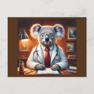 Koala Doctor Postcard