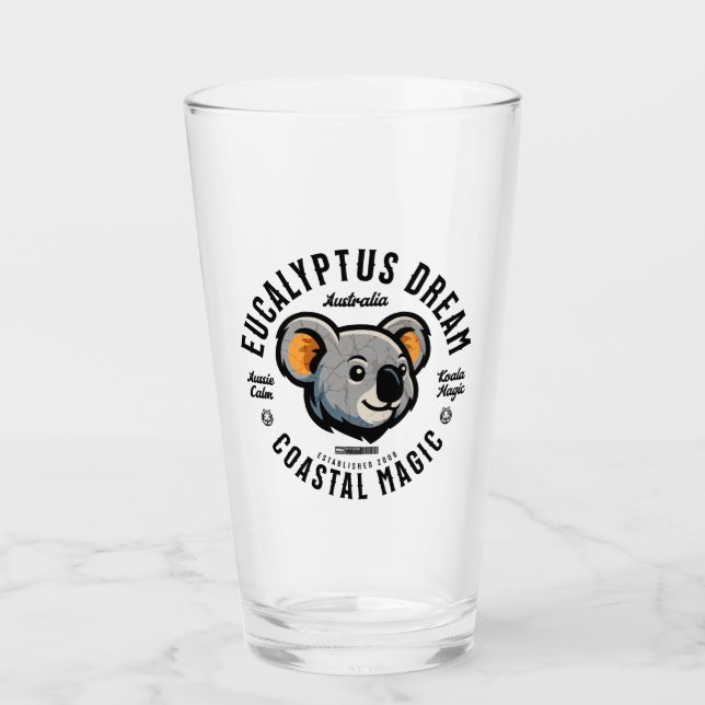 Koala Dream - Eucalyptus Wild Australia Glass (Front)