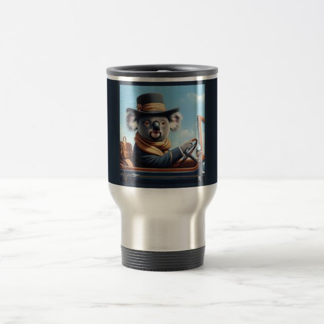Koala Driving Travel Mug (Center)