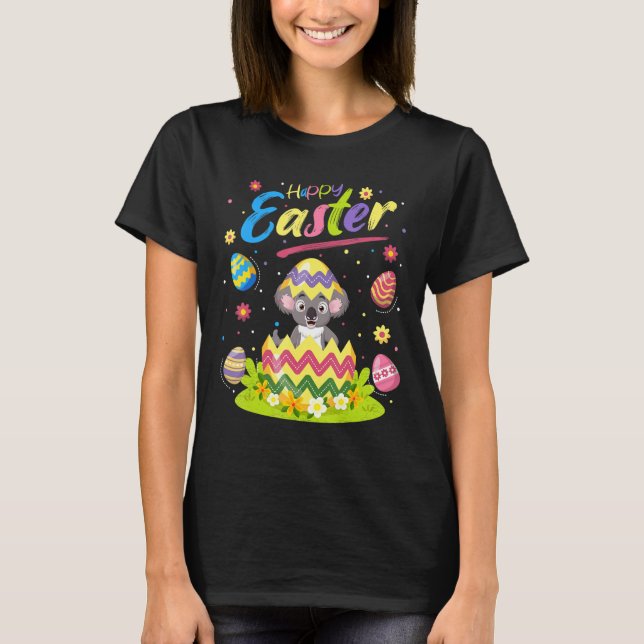 Koala   Easter Egg Koala Happy Easter T-Shirt (Front)