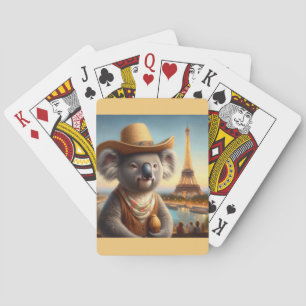 Koala Eiffel Tower Poker Cards