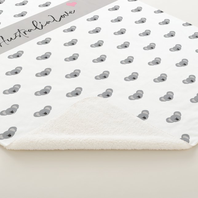 "Koala Embrace" #AustraliaLove Charity Baby Cozy B Sherpa Blanket (3/4)
