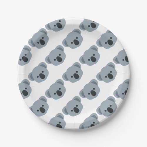Koala emoji paper plates