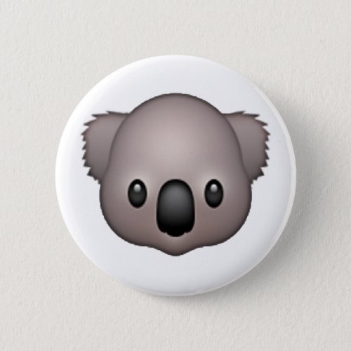 Koala _ Emoji Pinback Button