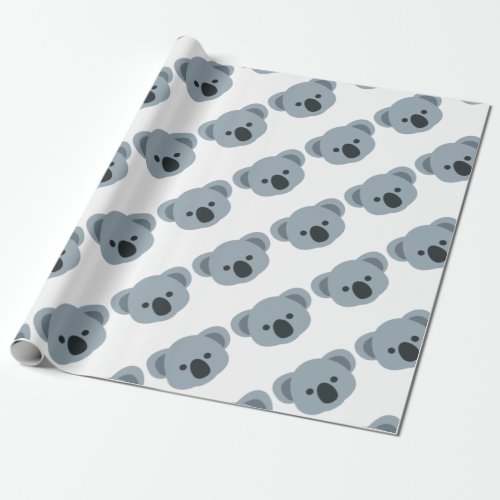 Koala emoji wrapping paper